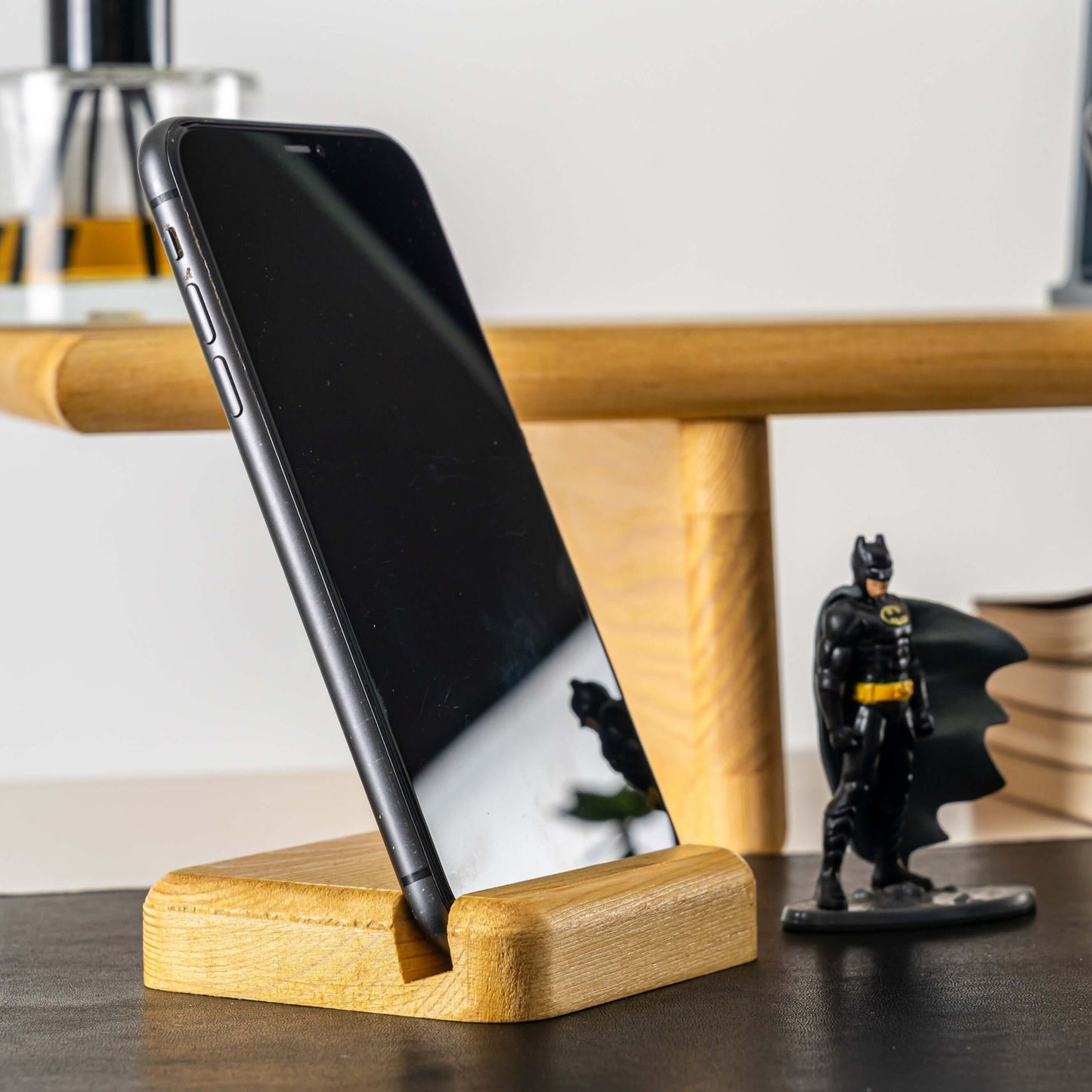 Ahşap Masaüstü Telefon Tutucu, Telefon Standı