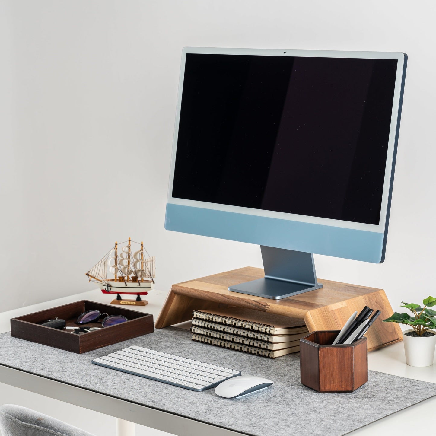 Masaüstü Ahşap Düzenleyici Tepsi, Masaüstü Organizer