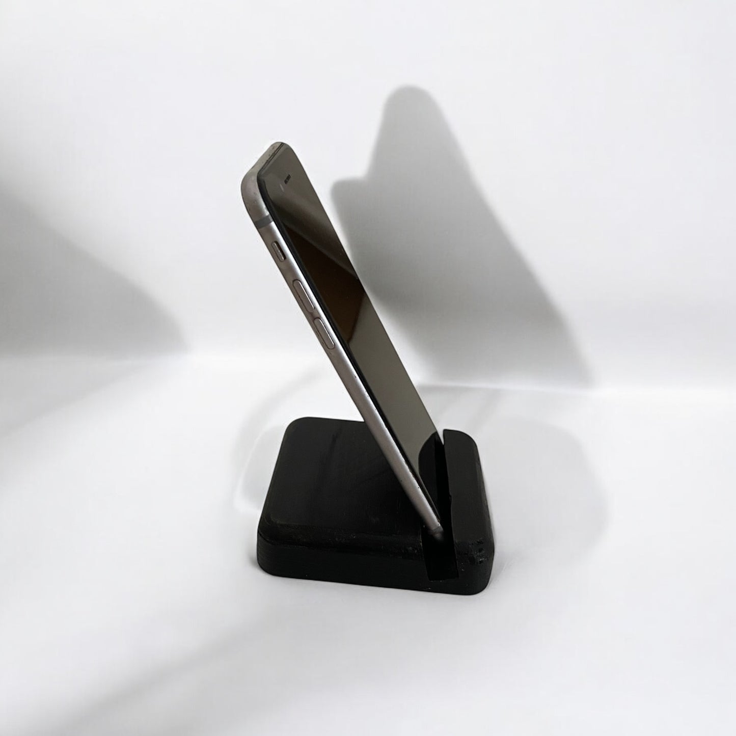 Ahşap Masaüstü Telefon Tutucu - Siyah