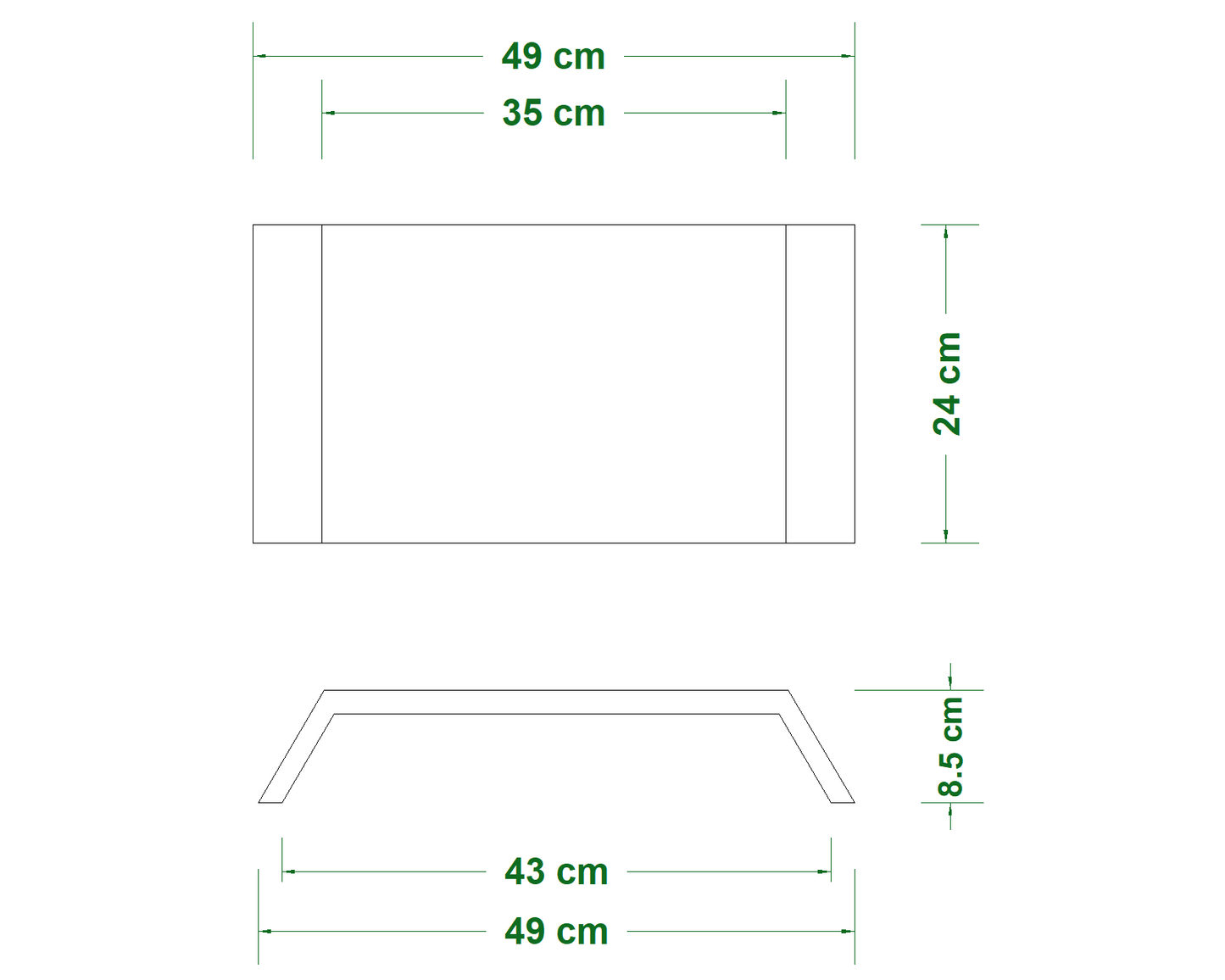 Ahşap Monitör Standı - Çam