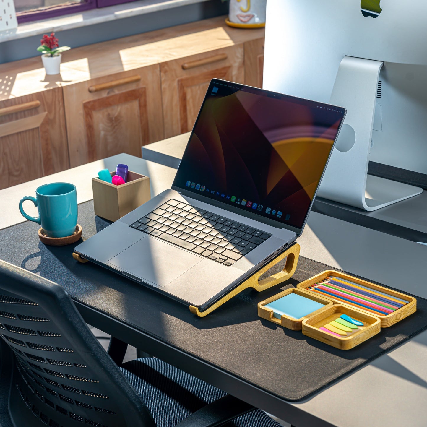Ahşap Laptop Yükseltici, Laptop Standı